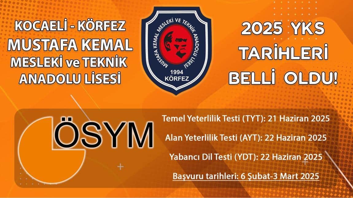 2025 YKS Tarihleri Belli Oldu!